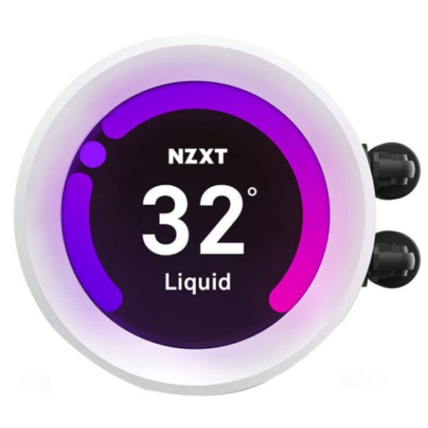 NZXT KRAKEN Z53 RGB 240MM LIQUID COOLER With LCD DISPLAY -WHITE- تبريد مائي للكمبيوتر