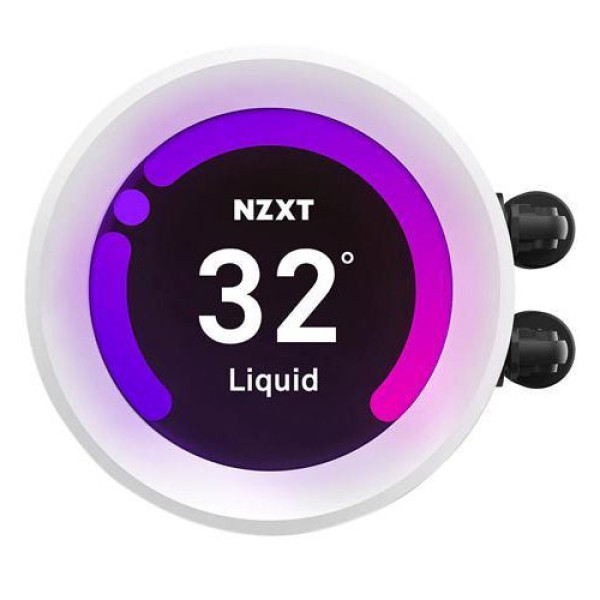 NZXT KRAKEN Z73 360mm AIO Liquid Cooler with LCD Display - مبرد مائي للكمبيوتر ان زي اكس تي كراكن أبيض