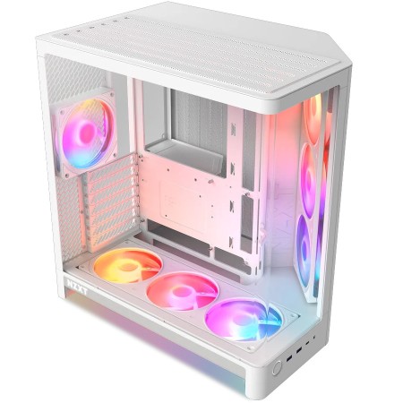 كيس ألعاب ميد تاور NZXT H6 RGB+ CC-H62FB-P1 - مراوح RGB - زجاج منحني كيس ألعاب ميد تاور NZXT H6 RGB+ CC-H62FB-P1 - مراوح RGB - زجاج منحني