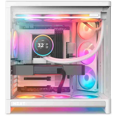 كيس ألعاب ميد تاور NZXT H6 RGB+ CC-H62FB-P1 - مراوح RGB - زجاج منحني كيس ألعاب ميد تاور NZXT H6 RGB+ CC-H62FB-P1 - مراوح RGB - زجاج منحني