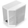 كيس ألعاب ميد تاور NZXT H6 Compact Dual-Chamber CC-H62FW-01 - زجاج منحني - دعم اللوحات الخلفية