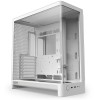كيس ألعاب ميد تاور NZXT H6 Compact Dual-Chamber CC-H62FW-01 - زجاج منحني - دعم اللوحات الخلفية