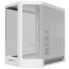 كيس ألعاب ميد تاور NZXT H6 Compact Dual-Chamber CC-H62FW-01 - زجاج منحني - دعم اللوحات الخلفية