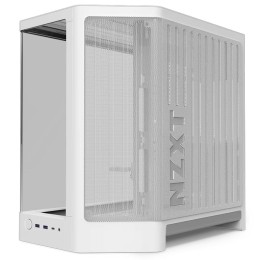 كيس ألعاب ميد تاور NZXT H6 Compact Dual-Chamber CC-H62FW-01 - زجاج منحني - دعم اللوحات الخلفية
