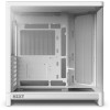 كيس ألعاب ميد تاور NZXT H6 Compact Dual-Chamber CC-H62FW-01 - زجاج منحني - دعم اللوحات الخلفية