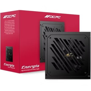 Power Supply OCPC ENERGIA BZ750 750W ,80+ Bronze ,ATX design ,Flat black cables for easier cable management -Black