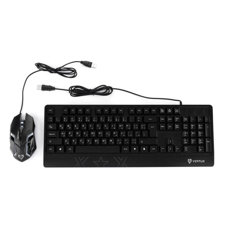 VERTUX ORION WIRED GAMING KEYBOARD/MOUSE RGB