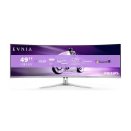 شاشة الألعاب المنحنية Philips Evnia 49M2C8900 مقاس 49 بوصة، QD-OLED، 240 هرتز، دعم HDR وG-Sync