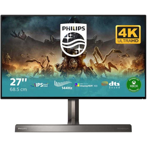 Philips 279M1RV - 27 Inch 4K | 3840 x 2160 |144Hz Gaming Monitor, 1ms, Nano IPS, DTS sound, Speakers, شاشة فيليبس عالية الدقة