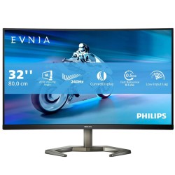 شاشة الألعاب فيليبس إيفنيا 32M1C5200W/89 – منحنيّة، بحجم 31.5 بوصة، دقة FHD (1920×1080)، معدل تحديث 240 هرتز، زمن استجابة 0.5 مللي ثانية، وتقنية Adaptive Sync