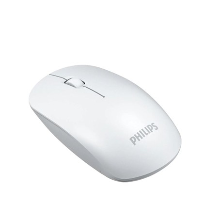 PHILIPS SPK7315W/55 wireless mouse, Ergonomic design, up to 1200 DPI, Optical sensor, Low power consumption, 3 buttons, - WHITE