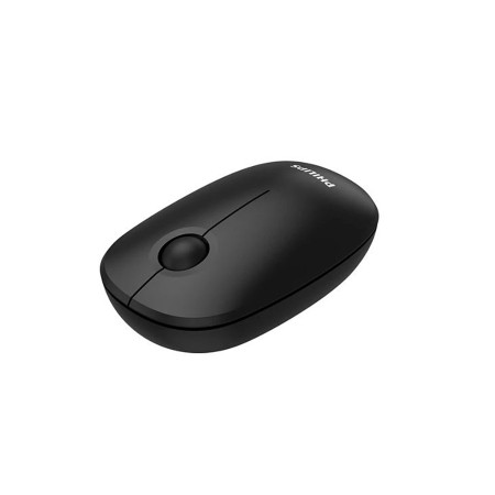فأرة مكتبية لاسلكية PHILIPS SPK7378B/55, اتصال لاسلكي 2.4GHz, دقة استشعار تصل حتى 1600 DPI, سطح مطاطي, وزن حوالي 80 غرام - أسود