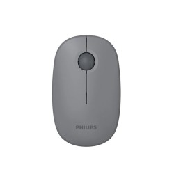 فأرة مكتبية لاسلكية PHILIPS SPK7378B/55, اتصال لاسلكي 2.4GHz, دقة استشعار تصل حتى 1600 DPI, مع 3 أزرار, الوزن 42 ± 5 غ (بدون البطارية) - رمادي