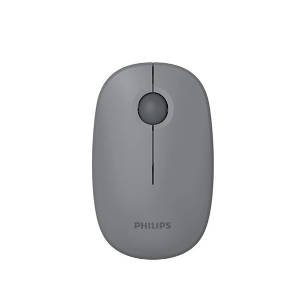 فأرة مكتبية لاسلكية PHILIPS SPK7378B/55, اتصال لاسلكي 2.4GHz, دقة استشعار تصل حتى 1600 DPI, مع 3 أزرار, الوزن 42 ± 5 غ (بدون البطارية) - رمادي