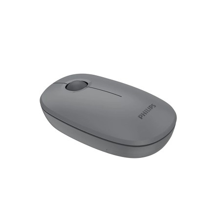 فأرة مكتبية لاسلكية PHILIPS SPK7378B/55, اتصال لاسلكي 2.4GHz, دقة استشعار تصل حتى 1600 DPI, مع 3 أزرار, الوزن 42 ± 5 غ (بدون البطارية) - رمادي