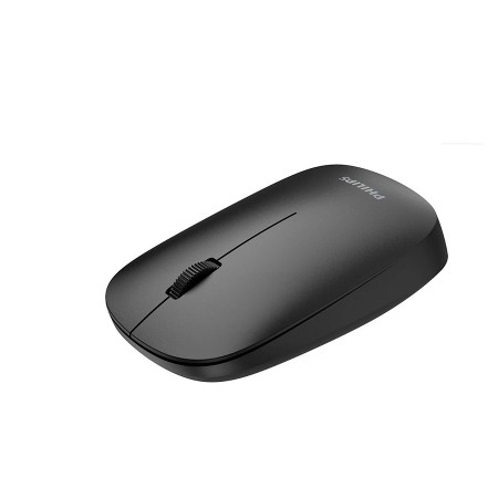 PHILIPS SPK7438B/55 dual wireless Mouse, Wireless 2.4 / Bluetooth, Ergonomic design, Up to 1600 DPI, Rubberized surface, BLACK
