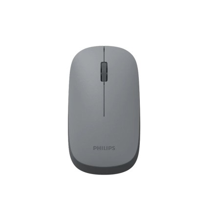 PHILIPS SPK7438G/55 dual wireless Mouse, 2.4GHz / Bluetooth, Ergonomic design, Up to 1600 DPI, Rubberized surface 55 ± 5 g (without battery), Grey