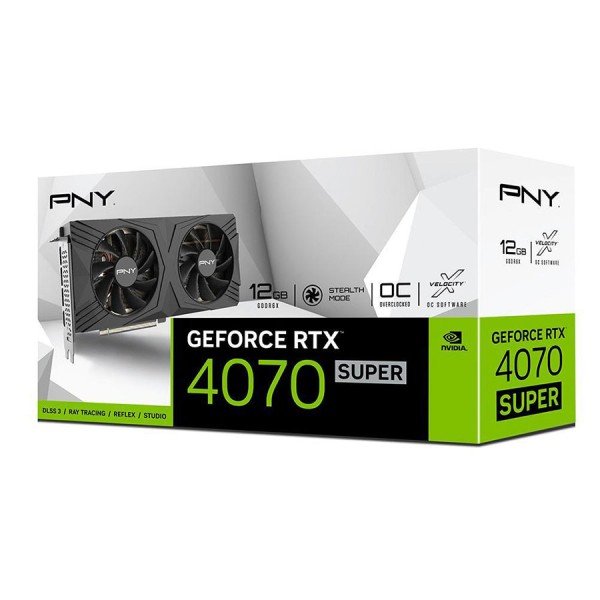 PNY GeForce RTX 4070 SUPER 12GB VERTO OC Dual Fan DLSS3