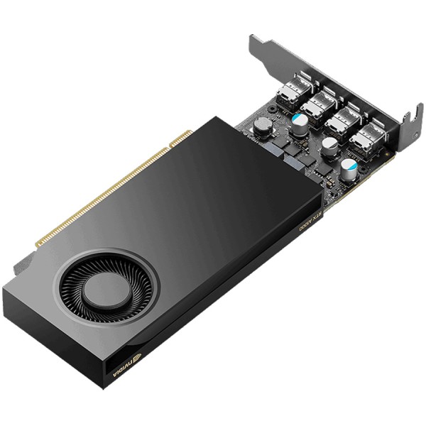 Pro Graphics Card NVIDIA RTX A1000 ,Advanced Ray Tracing  ,powered by Tensor Cores ,NVIDIA Ampere GPU Architecture ,8GB ,Professional performance