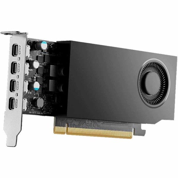 Pro Graphics Card NVIDIA RTX A1000 ,Advanced Ray Tracing  ,powered by Tensor Cores ,NVIDIA Ampere GPU Architecture ,8GB ,Professional performance