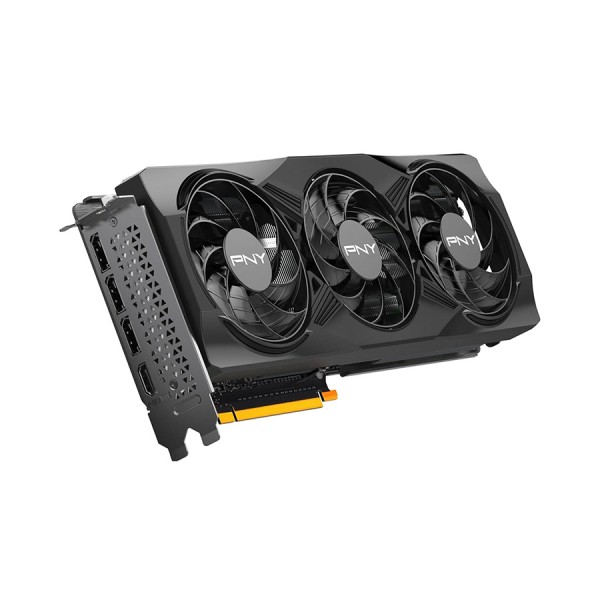 كرت شاشة PNY GeForce RTX 5070, ذاكرة 12GB GDDR7, نظام تبريد ثلاثي المراوح, اصدار مكسور السرعة OC, واجهة PCIe 5.0, دعم تقنيات NVIDIA RTX الحديثة - أسود