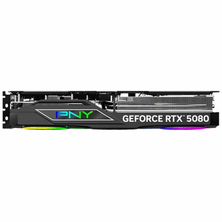 بطاقة الرسوميات PNY GeForce RTX 5080 بسعة 16 GB OC، تدعم PCIe 5.0 x16، وDLSS 4، نسخة OC - اسود