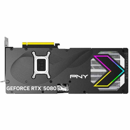 بطاقة الرسوميات PNY GeForce RTX 5080 بسعة 16 GB OC، تدعم PCIe 5.0 x16، وDLSS 4، نسخة OC - اسود