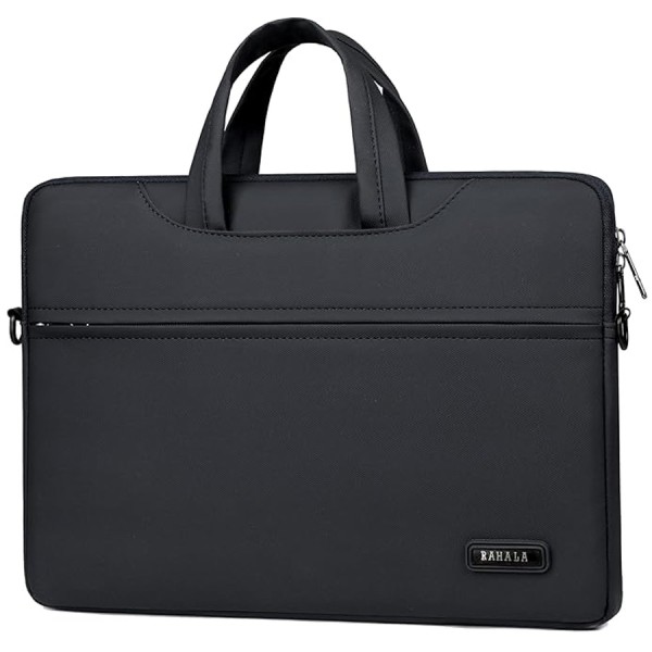 Bag RAHALA 817 Briefcase ,Slim and elegant ,Fits laptops up to 15.6 inches ,High-quality, water-resistant ,ront pockets for accessories -Black