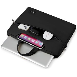 Bag RAHALA 817 Briefcase ,Slim and elegant ,Fits laptops up to 15.6 inches ,High-quality, water-resistant ,ront pockets for accessories -Black