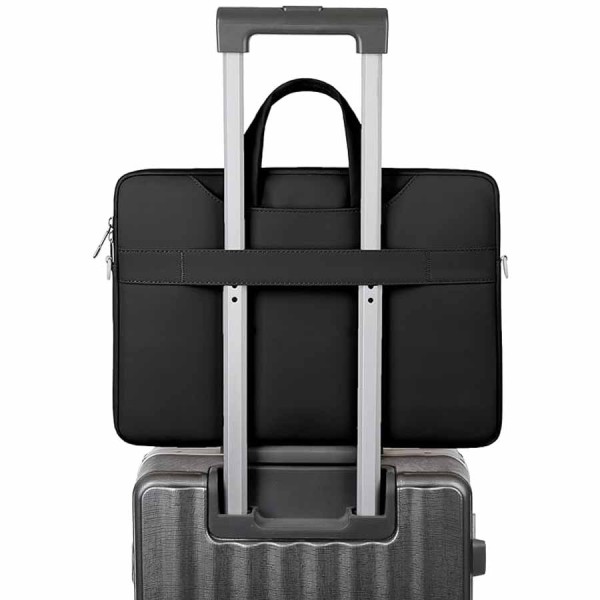Bag RAHALA 817 Briefcase ,Slim and elegant ,Fits laptops up to 15.6 inches ,High-quality, water-resistant ,ront pockets for accessories -Black