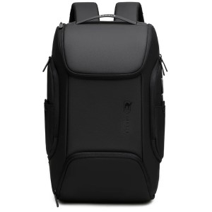 Backpack RAHALA BNG‑126 ,Modern and ergonomic design ,Water-resistant to protect contents ,Spacious interior ,Padded shoulder straps - Black