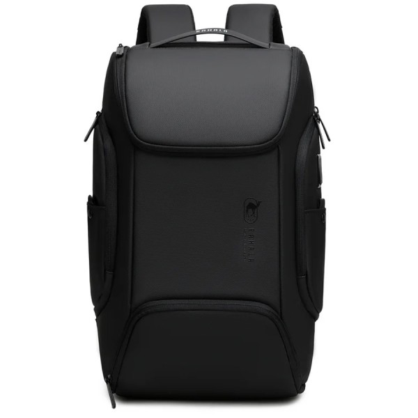 Backpack RAHALA BNG‑126 ,Modern and ergonomic design ,Water-resistant to protect contents ,Spacious interior ,Padded shoulder straps - Black