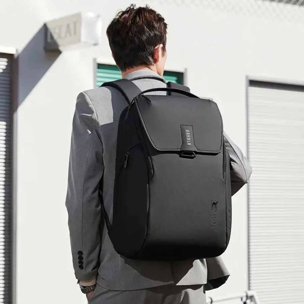 حقيبة ظهر RAHALA BNG‑127، تصميم عصري ومريح، مقاومة للماء لحماية المحتويات، مساحة داخلية واسعة، مثالية للاستخدام اليومي - اسود