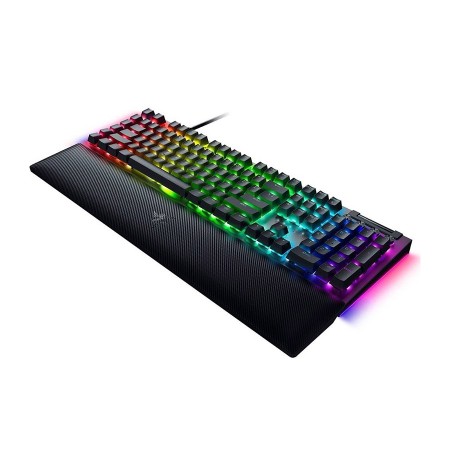 RAZER BlackWidow V4 Mechanical Gaming Keyboard, Green Switches (Clicky & Tactile), Full Size, Razer Chroma RGB, USB Connection - BLACK RAZER BlackWidow V4 Mechanical Gaming Keyboard, Green Switches (Clicky & Tactile), Full Size, Razer Chroma RGB, USB Connection - BLACK
