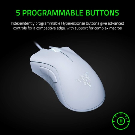 Gaming Mouse  Razer DeathAdder Essential Wired  – WHITE