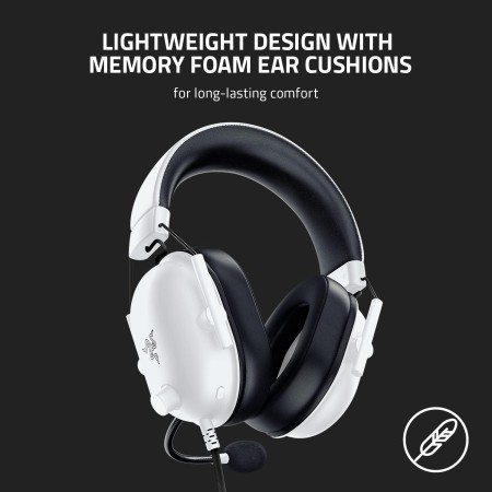 سماعة الألعاب Razer BlackShark V2 X الإصدار الأبيض بصوت محيطي 7.1 – أبيض سماعة الألعاب Razer BlackShark V2 X الإصدار الأبيض بصوت محيطي 7.1 – أبيض