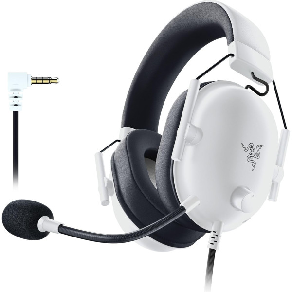 سماعة الألعاب Razer BlackShark V2 X الإصدار الأبيض بصوت محيطي 7.1 – أبيض سماعة الألعاب Razer BlackShark V2 X الإصدار الأبيض بصوت محيطي 7.1 – أبيض
