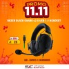 11.11 OFFERS - GAMING HEADSET RAZER  BLACK SHARK v2 X USB ESPORTS 7.1  - BLACK