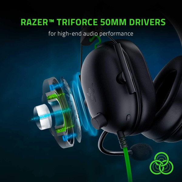 سماعة الألعاب Razer BlackShark V2 X USB 7.1 – أسود سماعة الألعاب Razer BlackShark V2 X USB 7.1 – أسود