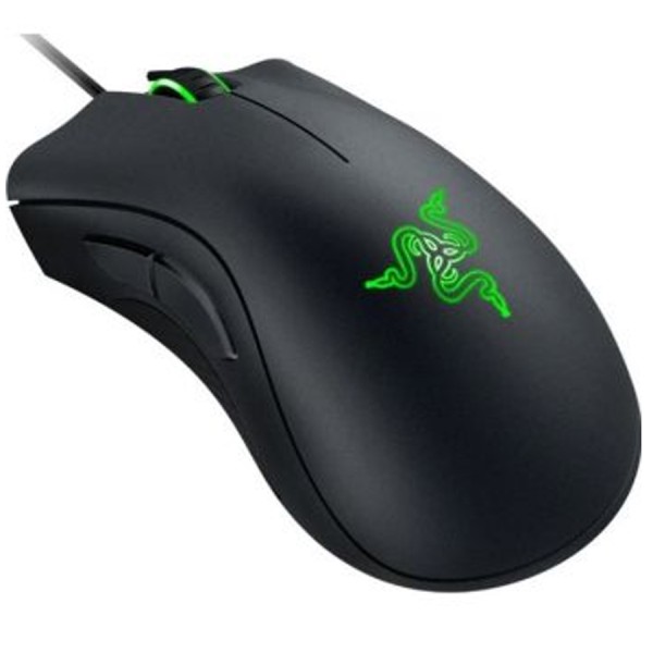 ماوس العاب سلكي احترافي RAZER DeathAdder Essential, سرعة تصل إلى 6400 DPI, معدل استجابة 1000Hz, إضاءة LED بلون أخضر, كيبل 1.8 متر – أسود ماوس العاب سلكي احترافي RAZER DeathAdder Essential, سرعة تصل إلى 6400 DPI, معدل استجابة 1000Hz, إضاءة LED بلون أخضر, كيبل 1.8 متر – أسود