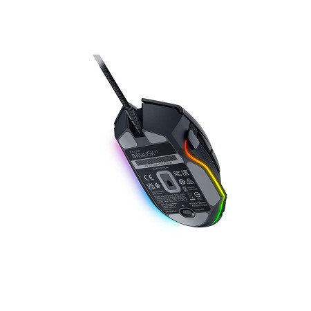 Razer Basilisk V3 Wired Gaming Mouse , Focus optical sensor up to 26000 DPI ,11 programmable buttons, Chroma RGB lighting- BLACK