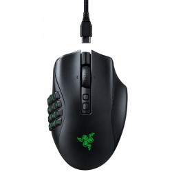 Razer Naga V2 Pro Wireless MMO Gaming Mouse - 30,000 DPI - 22 Controls - Black Razer Naga V2 Pro Wireless MMO Gaming Mouse - 30,000 DPI - 22 Controls - Black