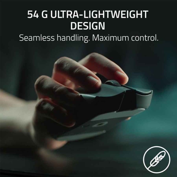 فأرة العاب سلكية احترافية Razer DeathAdder V3 Pro، مزودة بمستشعر بصري Focus Pro 30K بدقة تصل إلى 30,000 DPI، وزنها حوالي 63 غ