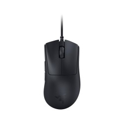 ماوس العاب سلكية Razer DeathAdder V3, بوزن 59 جرام, مستشعر بصري بدقة 30000 DPI, إضاءة Razer Chroma RGB, دعم تقنية 8K HyperPolling, مفاتيح Razer Optical Gen-3 - أسود