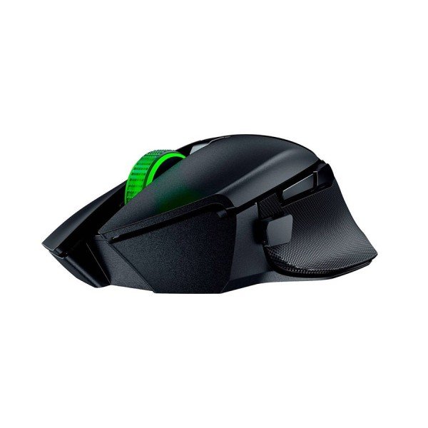 فأرة العاب Razer Basilisk V3 X HyperSpeed, اتصال لاسلكي HyperSpeed, مستشعر بصري بدقة 18,000 DPI, إضاءة Razer Chroma RGB, مع  9 أزرار قابلة للبرمجة - أسود
