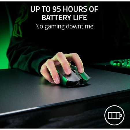 فأرة ألعاب لاسلكية RAZER Viper V3 Pro, اتصال لاسلكي HyperSpeed, مستشعر Optical Sensor Gen-2, حساسية تصل حتى 35000 DPI, مع 8 أزرار قابلة للبرمجة, وزن حوالي 54 - أسود فأرة ألعاب لاسلكية RAZER Viper V3 Pro, اتصال لاسلكي HyperSpeed, مستشعر Optical Sensor Gen-2, حساسية تصل حتى 35000 DPI, مع 8 أزرار قابلة للبرمجة, وزن حوالي 54 - أسود