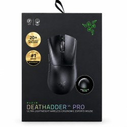 ماوس ألعاب لاسلكي ريزر DeathAdder V4 Pro - مستشعر 45K - 56 جرام - أسود ماوس ألعاب لاسلكي ريزر DeathAdder V4 Pro - مستشعر 45K - 56 جرام - أسود