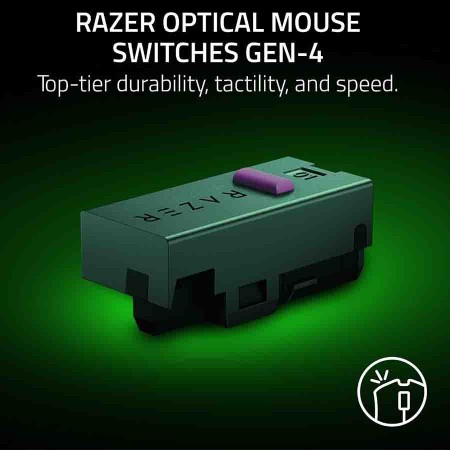 ماوس ألعاب لاسلكي ريزر DeathAdder V4 Pro - مستشعر 45K - 57 جرام - أبيض