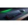 كيبورد العاب سلكي Razer Huntsman Mini, تصميم 60%, مفاتيح Razer Optical Switches, إضاءة Chroma RGB, كابل USB-C قابل للفصل,  يدعم Razer Synapse - أسود