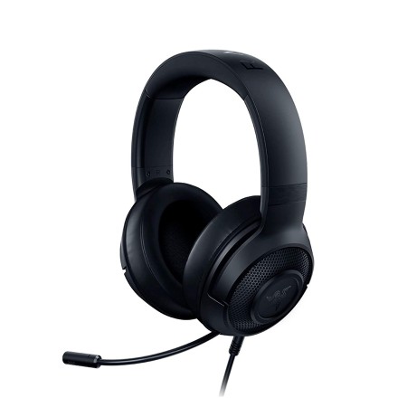 سماعة رأس سلكية Razer Kraken X Lite, وسائد أذن مبطنة, ميكروفون مرن قابل للتعديل, صوت محيطي 7.1, اتصال سلكي 3.5 مم, دعم Razer Synapse - أسود سماعة رأس سلكية Razer Kraken X Lite, وسائد أذن مبطنة, ميكروفون مرن قابل للتعديل, صوت محيطي 7.1, اتصال سلكي 3.5 مم, دعم Razer Synapse - أسود